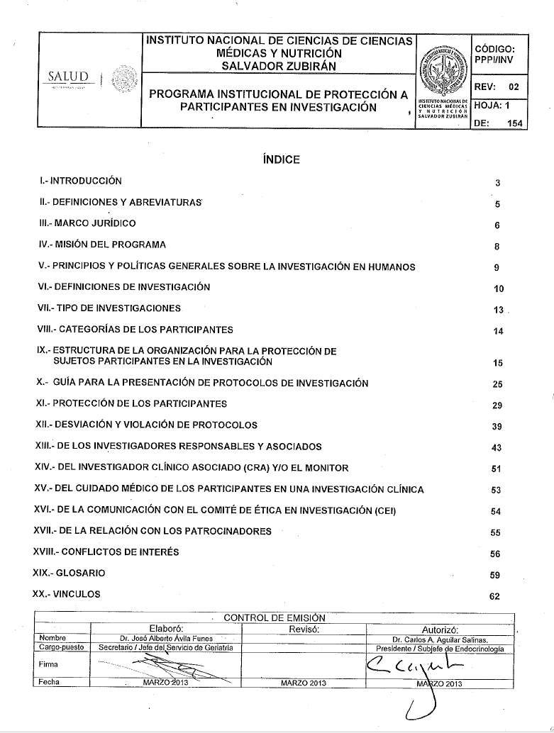 PROGRAMA PROTECCION INVESTIGADORES